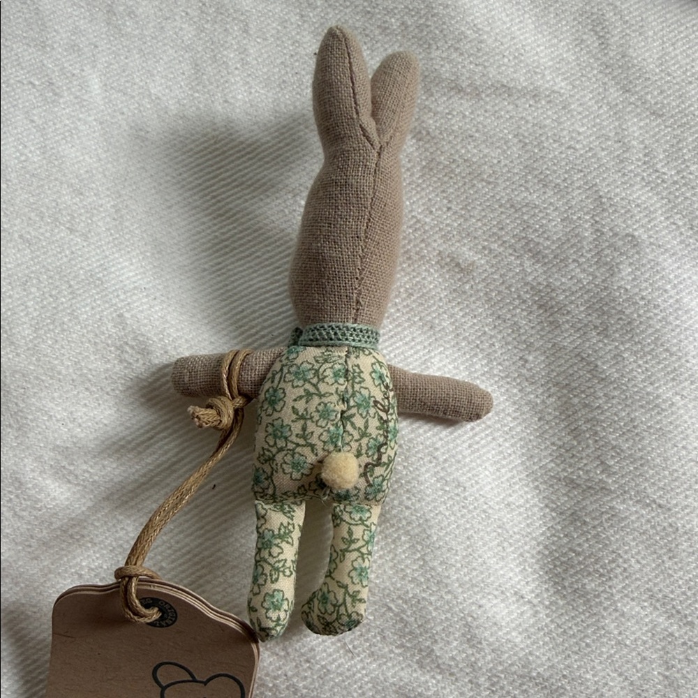 LAST ONE LEFT…Tiny Maileg Baby Rabbit - Blue/Green  BNWT - Picture 3 of 3